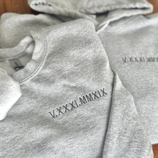 Hoodie Personalizável Numeração Romana