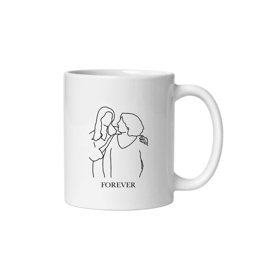 Caneca Personalizável com Line Art