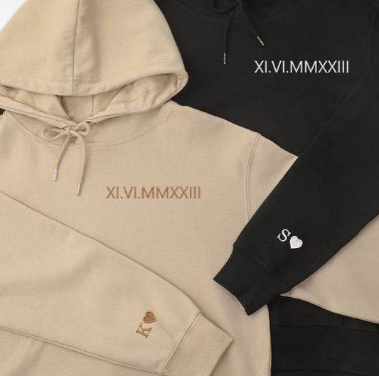 Hoodie Personalizável Numeração Romana