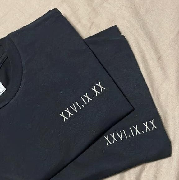 T-shirt Personalizável Numeração Romana